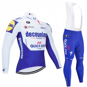 Set Fietsshirt Lange Mouw + Lange Koersbroek 2020 Deceuninck-Quick-Step N001